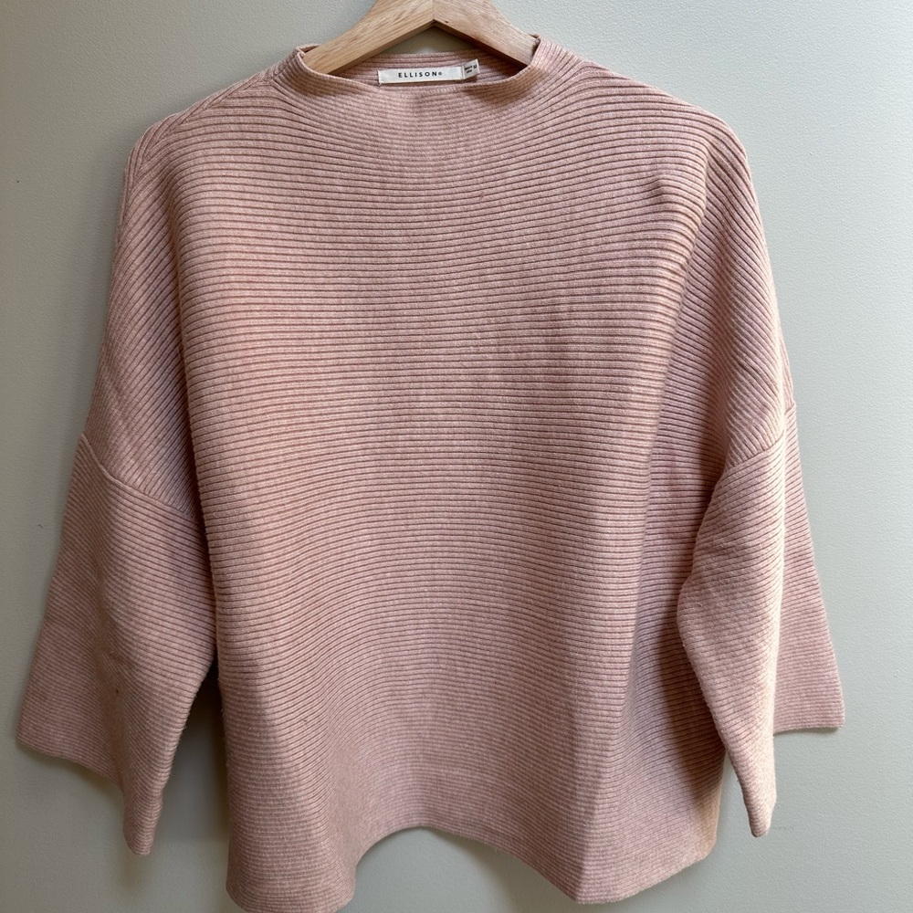 Ellison Women's Blush Ribbed Sweater